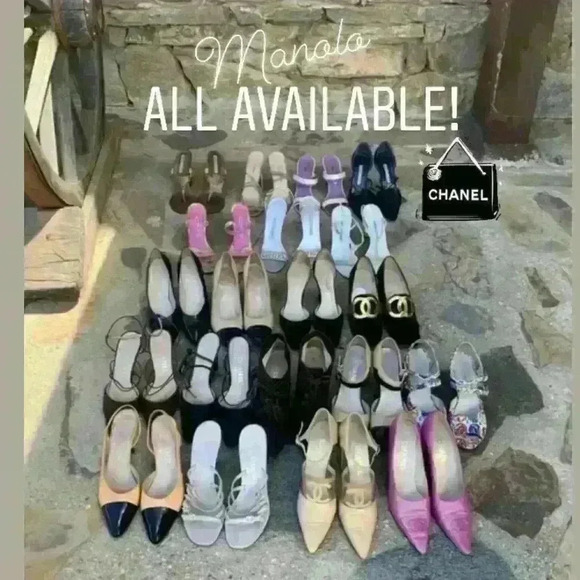 Manolo Blahnik Swarovski Crystal Heels Size 8 - Picture 5 of 5